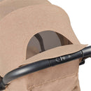 The peak-a-boo window of the Ickle Bubba Aries Max Auto-fold Stroller in Biscuit | Prams, Pushchairs & Travel Systems | Baby Travel Essentials - Clair de Lune UK