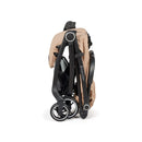 Folded Ickle Bubba Aries Max Auto-fold Stroller in Biscuit | Prams, Pushchairs & Travel Systems | Baby Travel Essentials - Clair de Lune UK