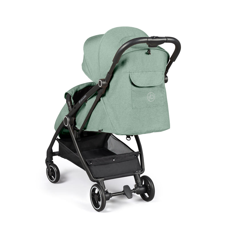 The back of the Ickle Bubba Aries Max Auto-fold Stroller in Sage Green | Pushchairs and Travel Systems | Baby & Kid Travel - Clair de Lune UK
