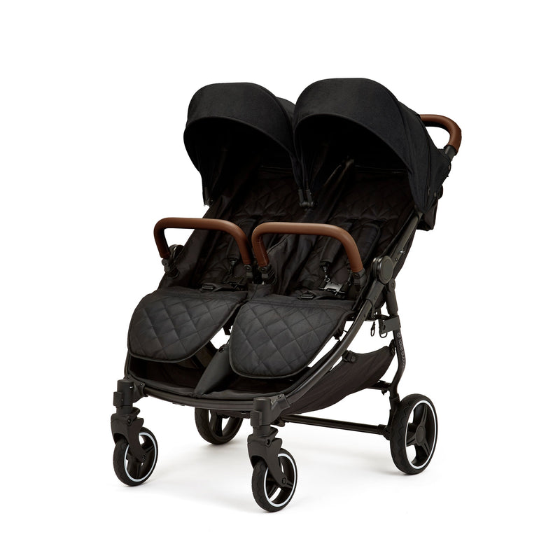 Black Ickle Bubba Venus Prime Double Stroller without matching footmuffs | Buggies, Strollers & Pushchairs | Travel With Your Baby - Clair de Lune UK