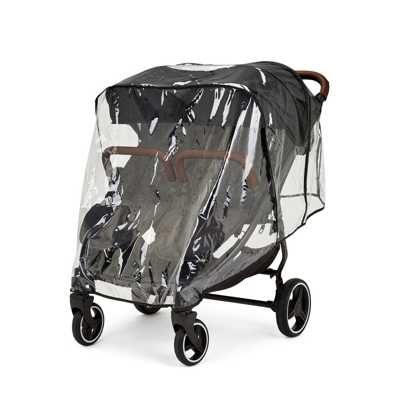 Black Ickle Bubba Venus Prime Double Stroller with its raincover | Buggies, Strollers & Pushchairs | Travel With Your Baby - Clair de Lune UK