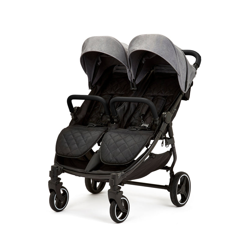 Grey Ickle Bubba Venus Prime Double Stroller | Buggies, Strollers & Pushchairs | Travel With Your Baby - Clair de Lune UK