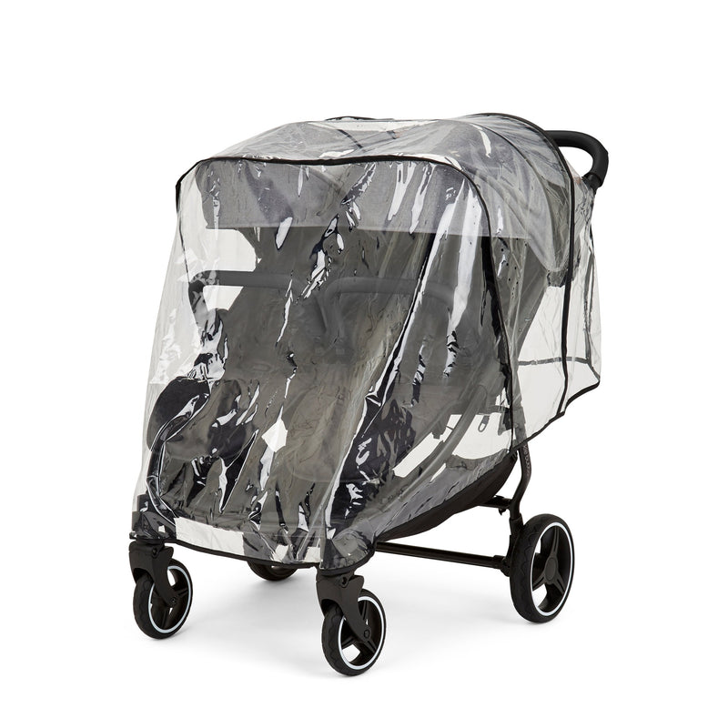Grey Ickle Bubba Venus Prime Double Stroller with its raincover | Buggies, Strollers & Pushchairs | Travel With Your Baby - Clair de Lune UK