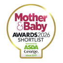 Star Fleece Baby Wrap Blanket Mother & Baby Awards 2026 Shortlist logo for best travel accessory under £30 - Clair de Lune UK