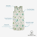 Key Features of the Organic Grow Grows Country Leaf Smart Sleeping Bag | Baby Sleeping Bags | Baby Bedding - Clair de Lune UK