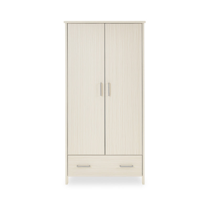 The wardrobe of the Obaby Nika Oatmeal Cot Bed and Room Sets | Nursery Furniture Sets | Room Sets | Nursery Furniture - Clair de Lune UK