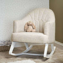 Oatmeal Obaby Award-winning Round Back Rocking Chair in a Scandi nursery room | Nursing & Feeding Chairs | Nursery Furniture - Clair de Lune UK