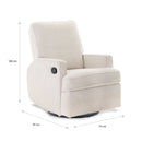 Obaby Madison Swivel Glider Recliner Chair