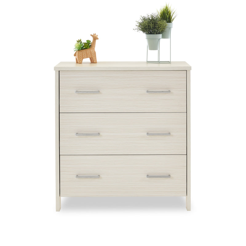 Obaby Nika Oatmeal Closed Changing Unit & Dresser transformed to without the changing table | Baby Bath & Changing Units | Baby Bath Time - Clair de Lune UK
