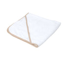 Basic Hooded Towels in Biscuit folded | Baby Bathing & Changing Essentials - Clair de Lune UK