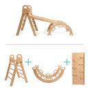  Wooden 3 in 1 activity climbing set Components: triangle, arch and climbing frame | Toys | Indoor Play Equipment  | Climbing Frames - Clair de Lune UK