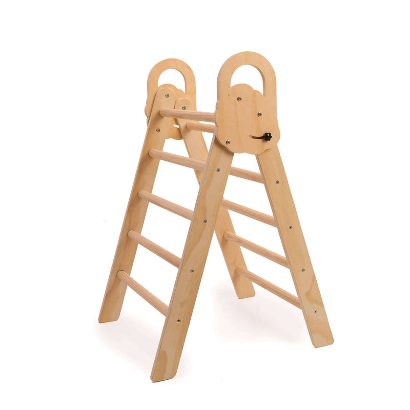  Wooden 3 in 1 activity climbing set profile view of triangle climbing frame | Toys | Indoor Play Equipment  | Climbing Frames - Clair de Lune UK