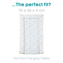 Watercolour Rainbows East Coast Changing Mat | Bathing & Changing Essentials | Baby Change Mats - Clair de Lune UK