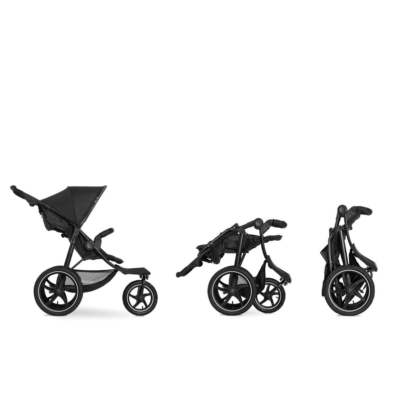 Foldable Black Hauck Runner 2 Pushchair | Strollers | Pushchairs, Carrycots & Car Seats Baby | Travel Essentials - Clair de Lune UK