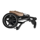 Mocha Hauck Runner 2 Pushchair folded for transport | Baby Travel Essentials - Clair de Lune UK