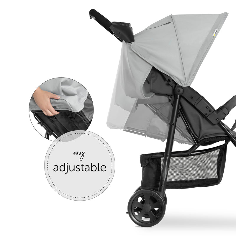 The adjustable back of the Hauck Citi Neo 3 Pushchair | Strollers, Pushchairs & Prams | Pushchairs, Carrycots & Car Seats Baby | Travel Essentials - Clair de Lune UK