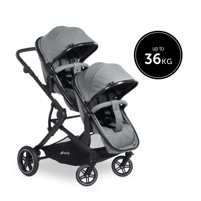 Hauck Atlantic Twin Tandem Pushchair growing with your babies | Strollers, Pushchairs & Prams | Baby Travel Essentials - Clair de Lune UK