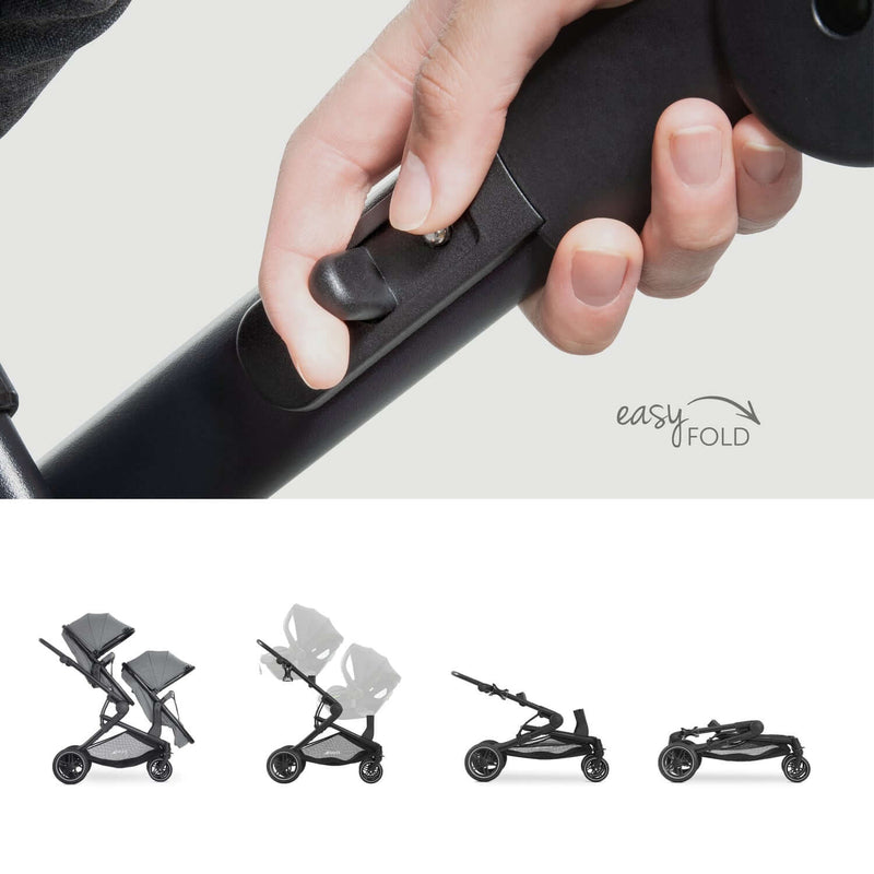 The adjustable Hauck Atlantic Twin Tandem Pushchair | Strollers, Pushchairs & Prams | Baby Travel Essentials - Clair de Lune UK