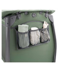 Close up of storage pocket on the Dark Green Hauck Play N Relax Center on a white background | Travel Cots & Folding Cribs - Clair de Lune UK