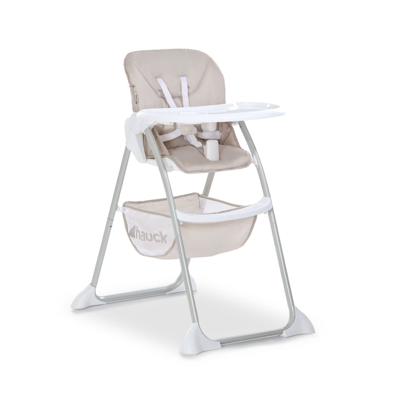 Beige Hauck Compact Sit N Fold High Chair | Highchairs | Feeding & Weaning - Clair de Lune UK