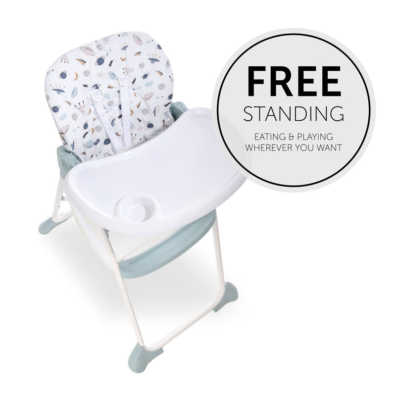 Space Hauck Compact Sit N Fold High Chair with the depth large tray | Highchairs | Feeding & Weaning - Clair de Lune UK