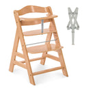 Additional harness Natural Hauck Alpha+ Wooden Highchair at the table with tray table accessory | Baby Highchairs, stools and seats - Clair de Lune UK