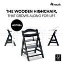 Hauck Alpha+ Wooden Highchair Bundle