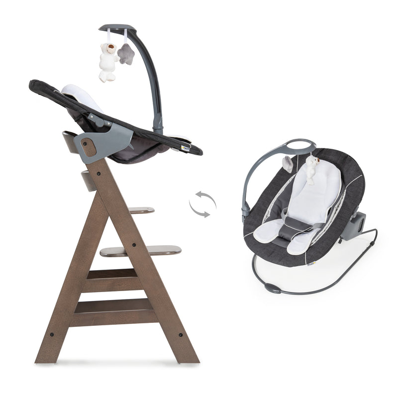 The 2in1 Hauck Alpha+ Bouncer and High Chair Bundle | Highchairs | Feeding & Weaning - Clair de Lune UK