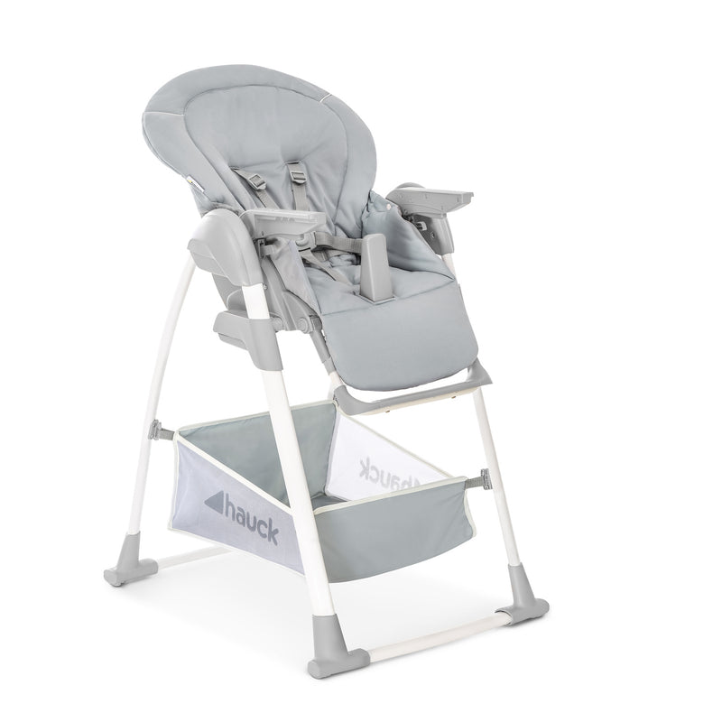 Stretch Grey Hauck Travel 3in1 Sit N Relax High Chair & Bouncer without the feeding tray and the toy frame | Highchairs | Feeding & Weaning - Clair de Lune UK