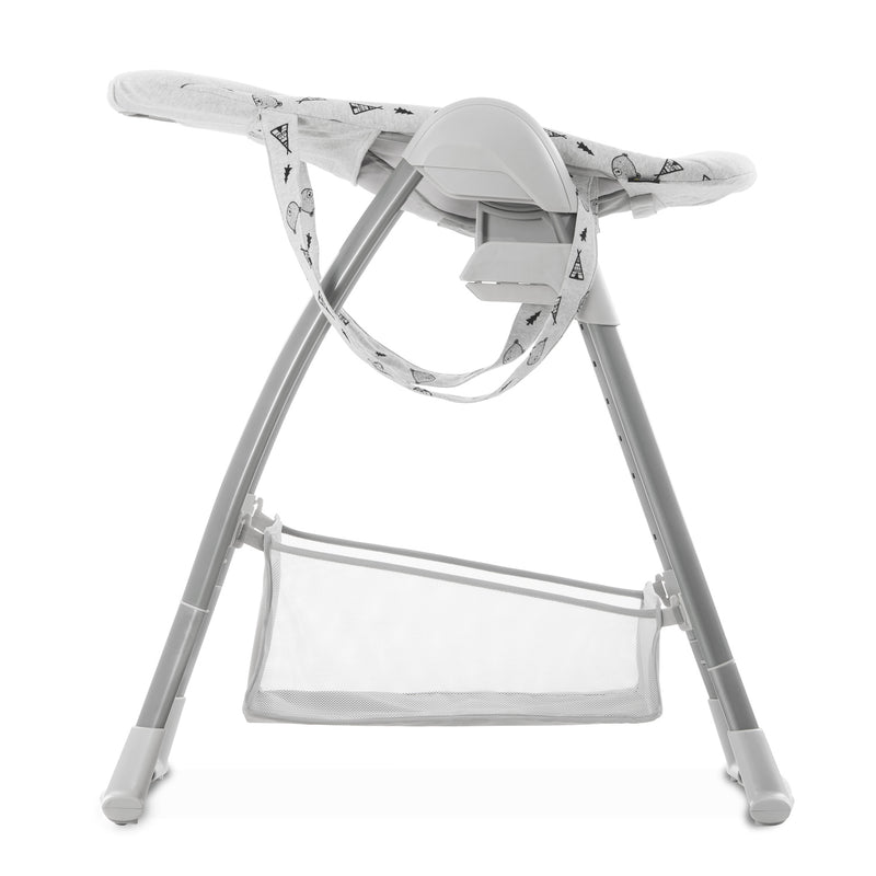 The eye level seat of the Nordic Grey Hauck Travel 3in1 Sit N Relax High Chair & Bouncer | Highchairs | Feeding & Weaning - Clair de Lune UK