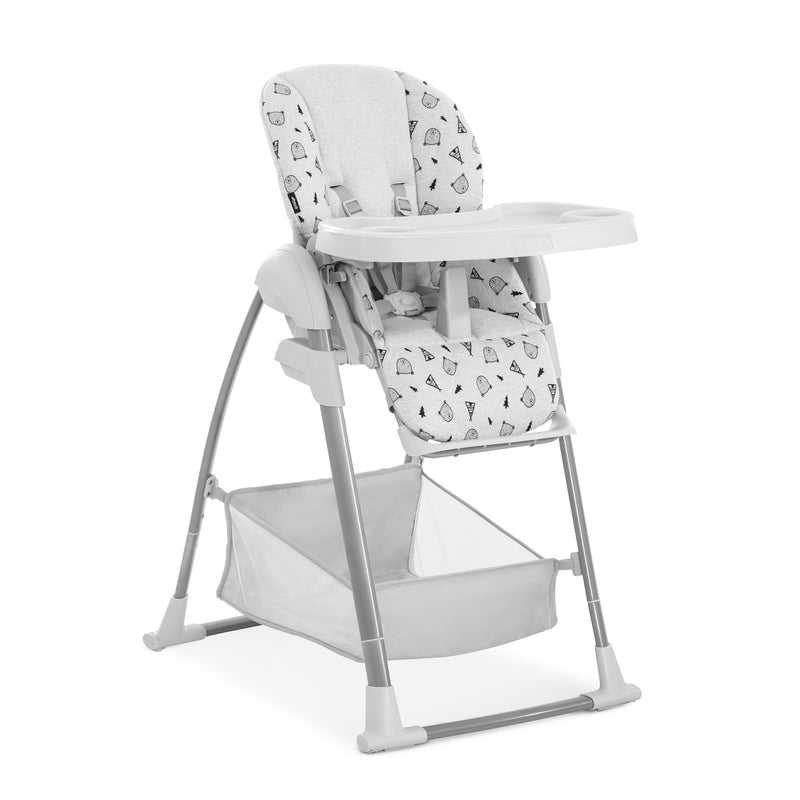 The side of the Nordic Grey Hauck Travel 3in1 Sit N Relax High Chair & Bouncer | Highchairs | Feeding & Weaning - Clair de Lune UK 