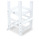 Step on the White Hauck Learn N Explore Learning Tower with adjustable platform | Feeding & Weaning | Montessori Furniture For Babies & Toddlers - Clair de Lune UK