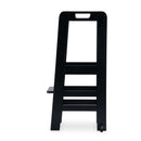 Stage 1 Black Hauck Learn N Explore Learning Tower view from the side | Feeding & Weaning | Montessori Furniture For Babies & Toddlers - Clair de Lune UK