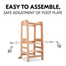 The easy to assemble feature of the Natural Hauck Learn N Explore Learning Tower | Feeding & Weaning | Montessori Furniture For Babies & Toddlers - Clair de Lune UK