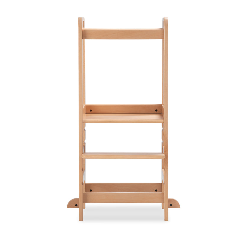 The front of the Natural Hauck Learn N Explore Montessori Kitchen Helper & Learning Tower | Montessori Activities For Babies & Kids - Clair de Lune UK