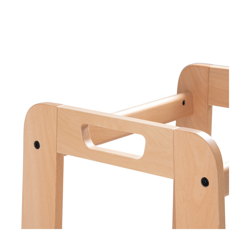 The handle of the Natural Hauck Learn N Explore Montessori Kitchen Helper & Learning Tower | Montessori Activities For Babies & Kids - Clair de Lune UK