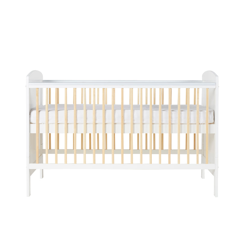 Natural and White Ickle Bubba Coleby Classic Cot Bed as a crib | Cots, Cot Beds & Toddler Beds | Nursery Furniture - Clair de Lune UK