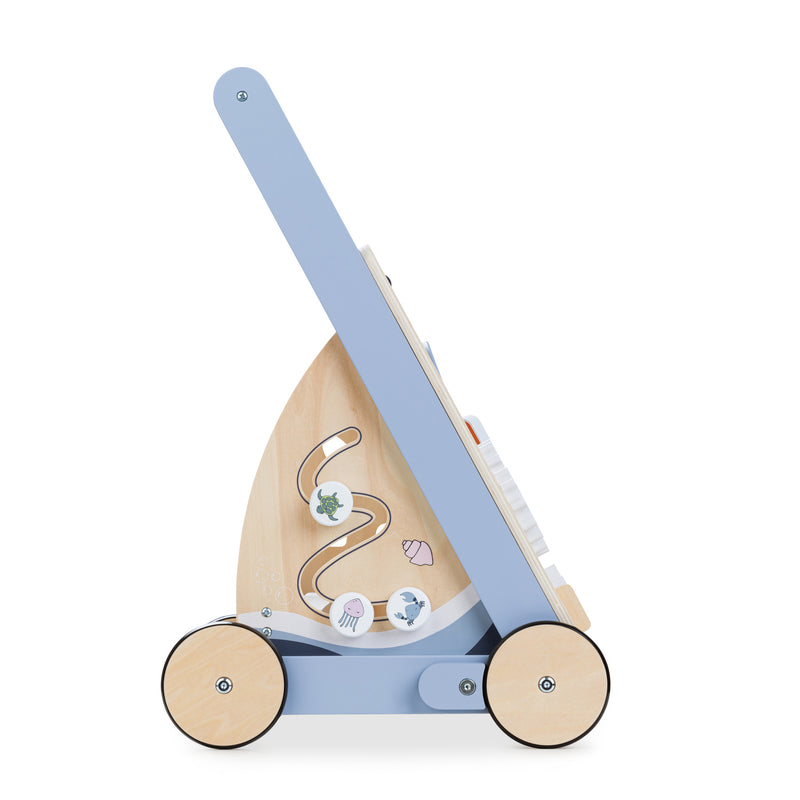 The side of the Hauck Learn to Walk Montessori Baby Walker | Baby Walkers and Ride On Toys | Montessori Activities For Babies & Kids | Toys | Baby Shower, Birthday & Christmas Gifts - Clair de Lune UK
