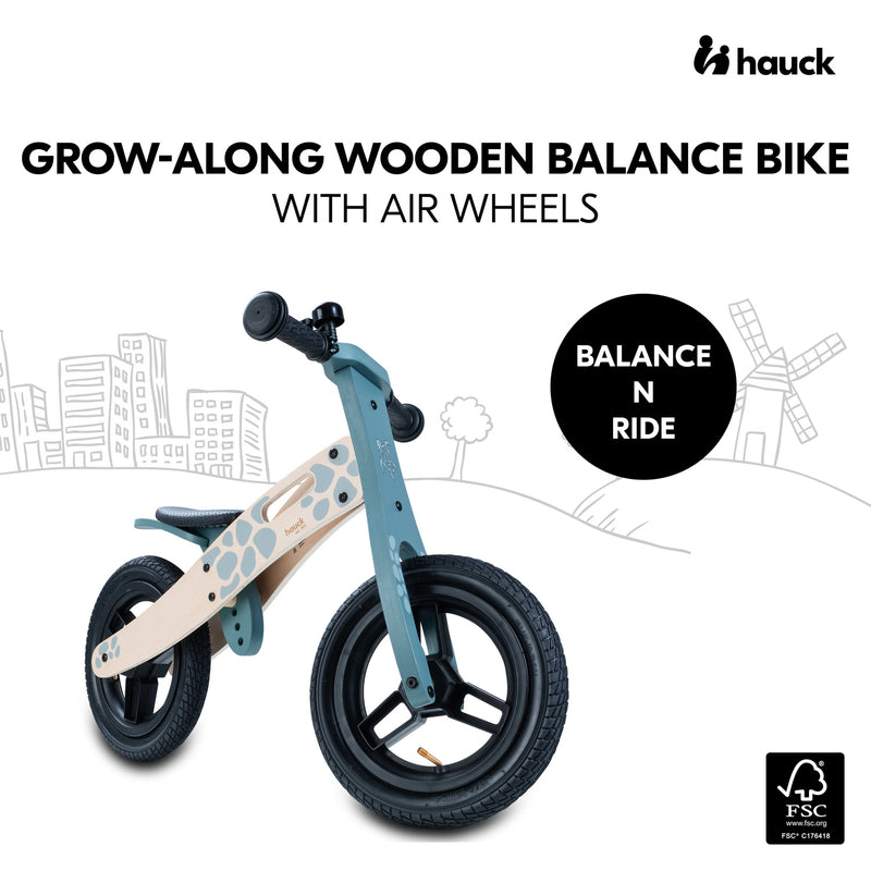 The durable wheels of the Turtle Blue Hauck Balance N Ride Balance Bike | Toddler Bikes | Montessori Activities For Babies & Kids - Clair de Lune UK