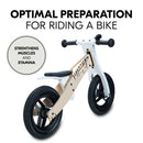 The back of the Zebra Blue Hauck Balance N Ride Balance Bike | Toddler Bikes | Montessori Activities For Babies & Kids - Clair de Lune UK