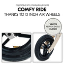 The safe wheels of the Zebra Blue Hauck Balance N Ride Balance Bike | Toddler Bikes | Montessori Activities For Babies & Kids - Clair de Lune UK