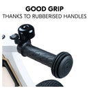 The safe handles of the Zebra Blue Hauck Balance N Ride Balance Bike | Toddler Bikes | Montessori Activities For Babies & Kids - Clair de Lune UK