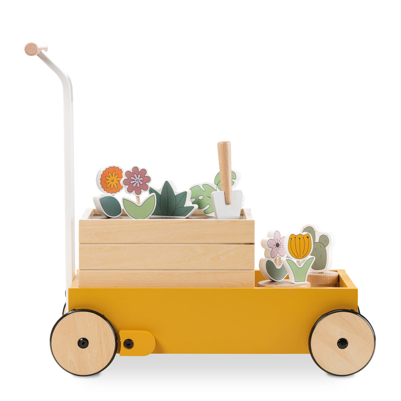 The side of the of the Hauck Learn to Walk Montessori Baby Walker for Little Gardeners | Baby Walkers and Ride On Toys | Montessori Activities For Babies & Kids | Toys | Baby Shower, Birthday & Christmas Gifts - Clair de Lune UK