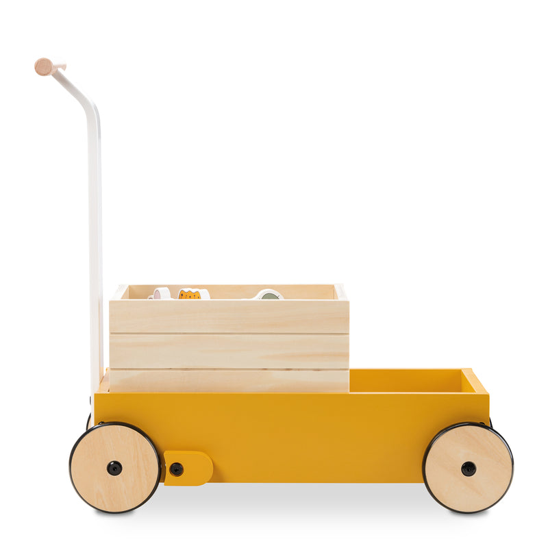 The side of the of the Hauck Learn to Walk Montessori Baby Walker for Little Gardeners without accessories | Baby Walkers and Ride On Toys | Montessori Activities For Babies & Kids | Toys | Baby Shower, Birthday & Christmas Gifts - Clair de Lune UK