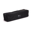 Black East Coast Travel Cot folded and stored inside the carry bag with the logo on it | Cribs & Travel Cots | Nursery Furniture - Clair de Lune