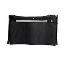 Black East Coast Travel Cot with the mattress next to it | Cribs & Travel Cots | Nursery Furniture - Clair de Lune