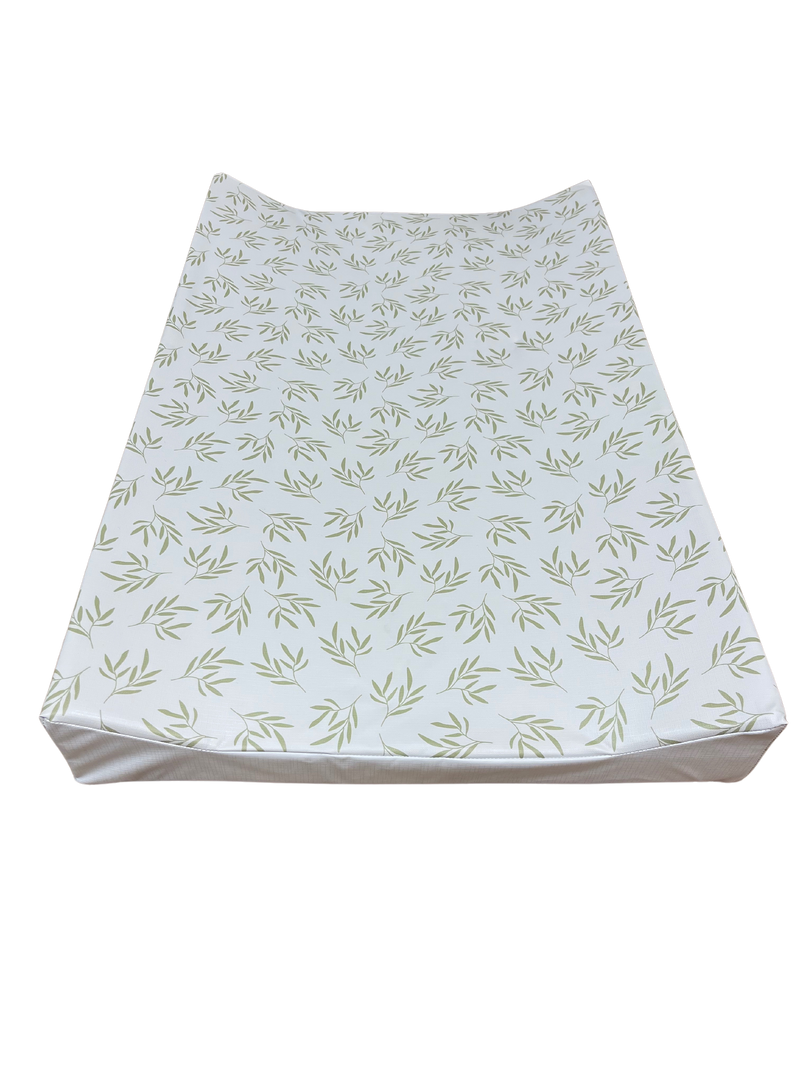 Leaf Anti-Roll Wedge Baby Changing Mat | Baby Bath Time Essentials - Clair de Lune UK