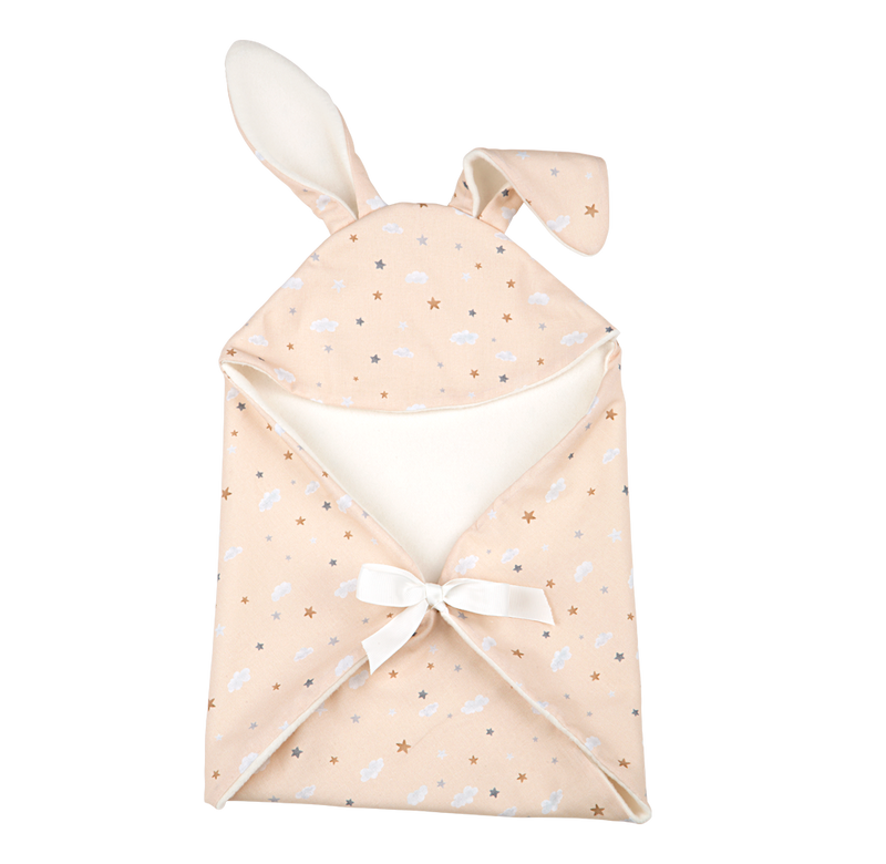 The beige bunny blanket of the Arias Bunny Doll with Blanket and Dummy | Dolls | Toys | Baby Shower, Birthday & Christmas Gifts - Clair de Lune UK
