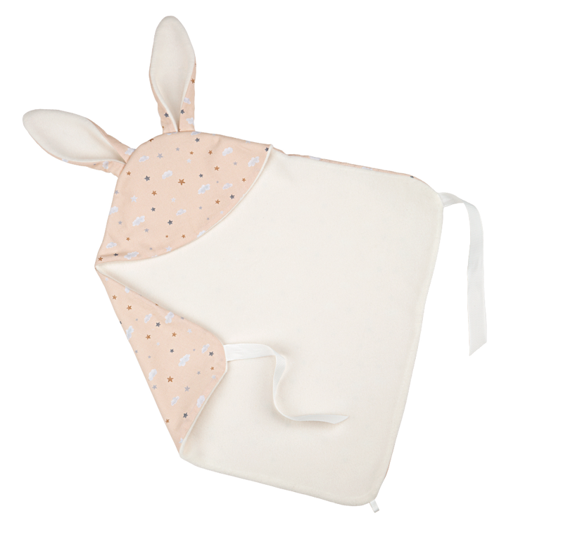 The soft bunny blanket of the Arias Bunny Doll with Blanket and Dummy | Dolls | Toys | Baby Shower, Birthday & Christmas Gifts - Clair de Lune UK