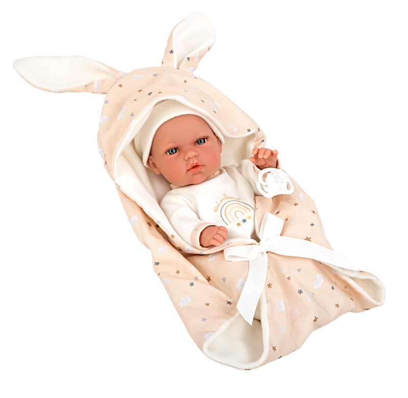 Arias Bunny Doll with Blanket and Dummy | Dolls | Toys | Baby Shower, Birthday & Christmas Gifts - Clair de Lune UK